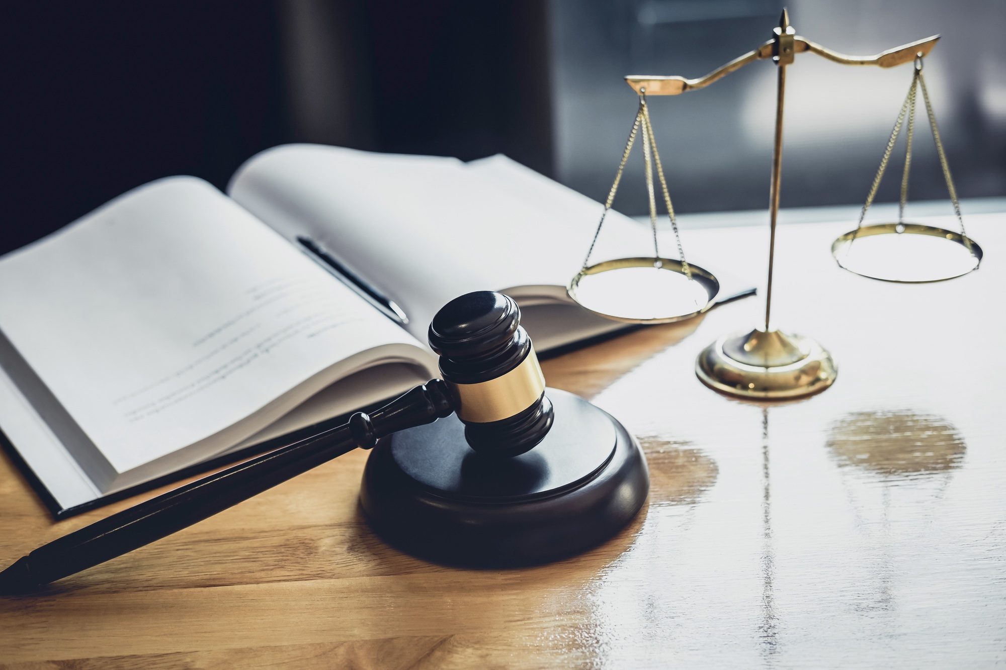 Judge gavel with Scale of justice