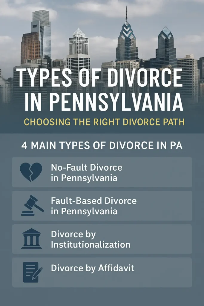 types of divorce in PA - Cooper Family Law