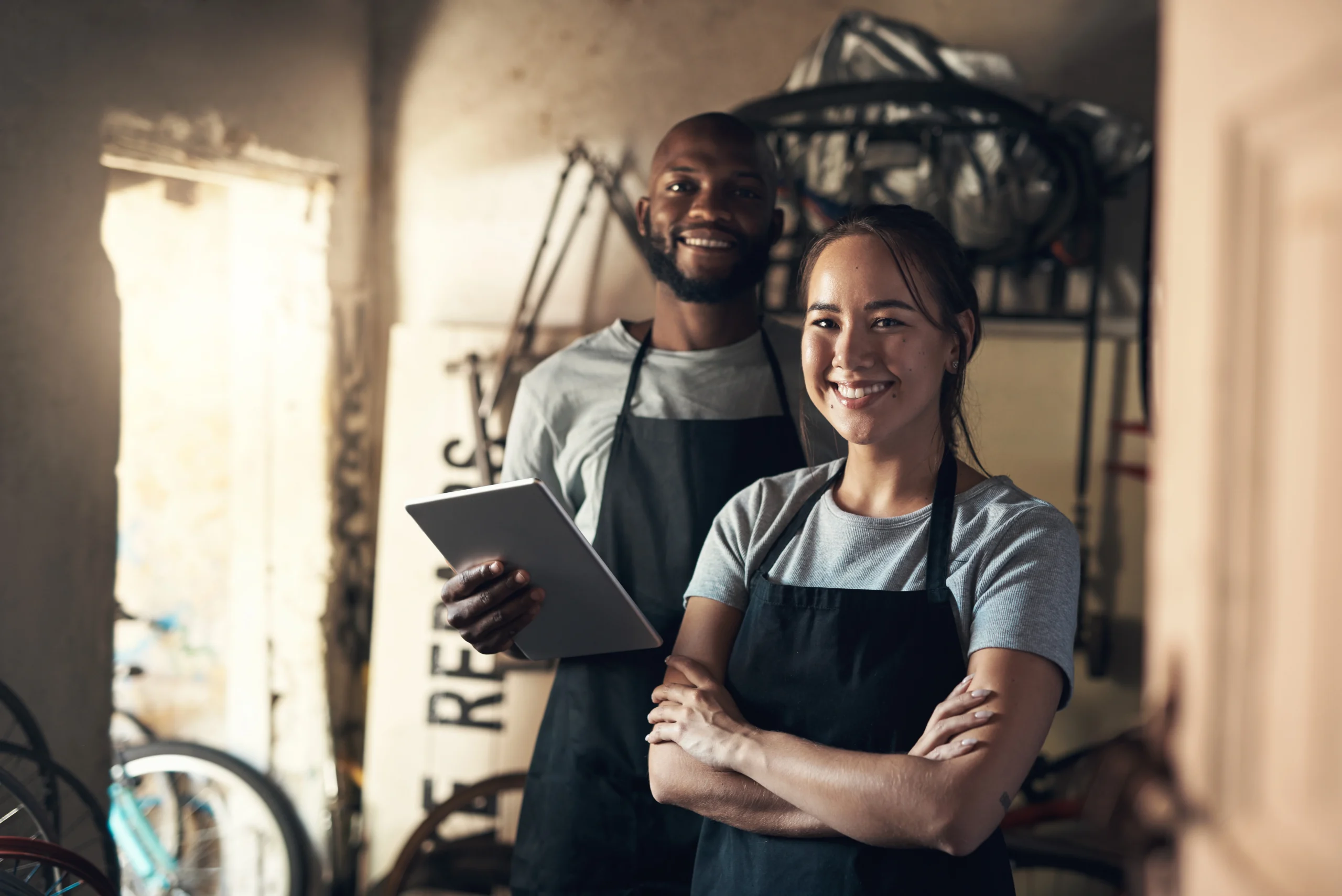 husband and wife business owners