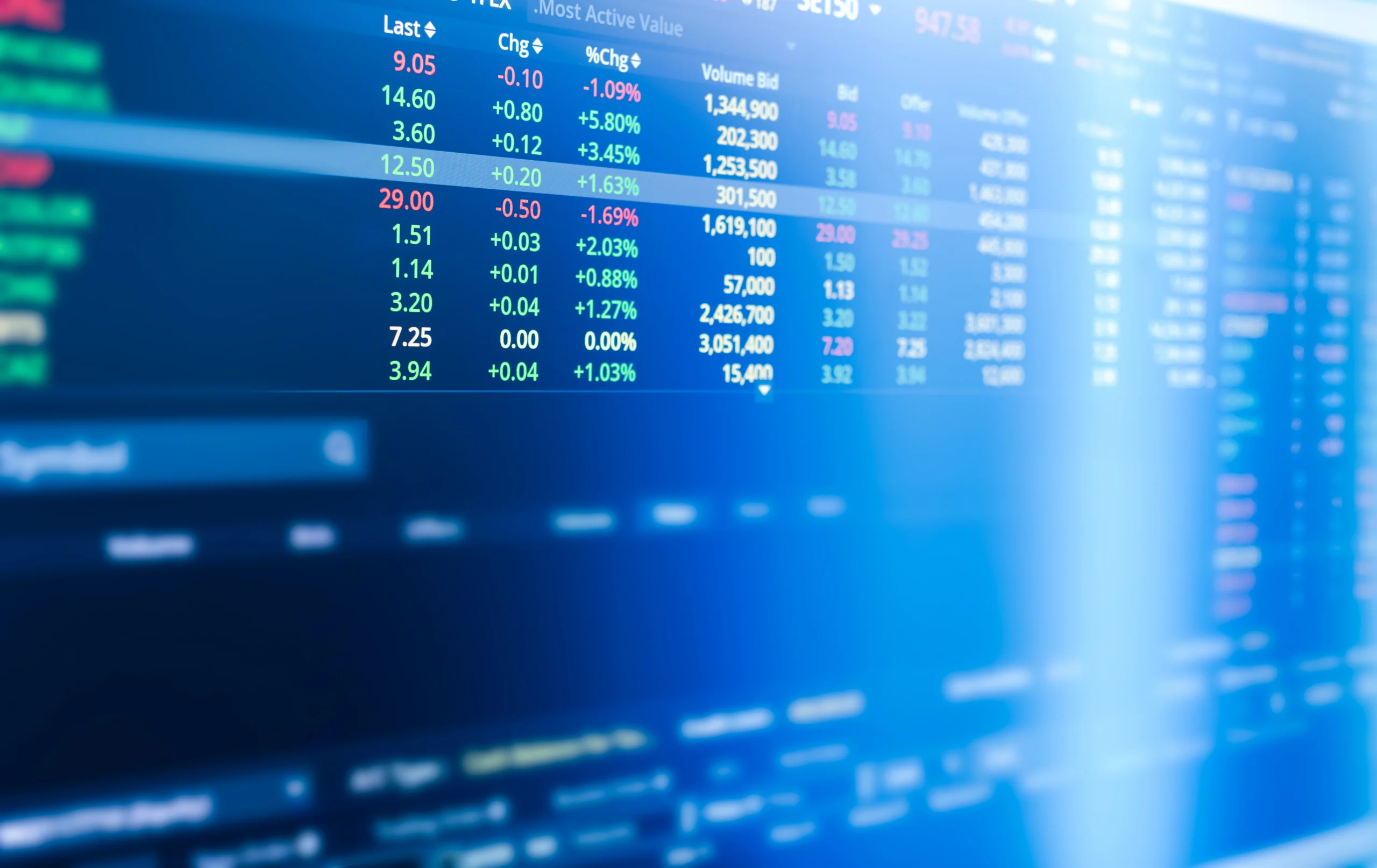 stock market graph financial data statistic